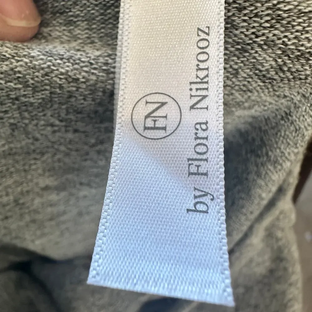 Flora Nikrooz Gray Soft Pajamas SMALL Lace Set Cozy Loungewear Romantic $88 - Picture 8 of 10